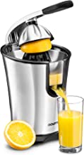 Gourmia EPJ100 Electric Citrus Juicer Stainless Steel 10 QT 160 Watts Rubber Handle And Cone Lid For Easy Use One-Size-Fits-All Juice Cone For Easy Storage. - 110V