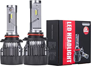 Alla Lighting S-HCR 9005 LED Headlight Bulbs Conversion Kits Replacement 10000Lms Xtreme Super Bright DRL HB3, 6K Xenon White