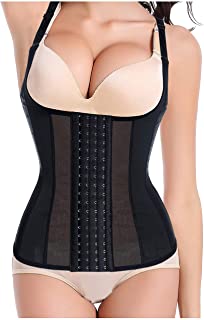 Womens Waist Trainer Corset Vest Weight Loss Breathable Tank Tops Tummy Control Shapewear Slimming Body Shaper