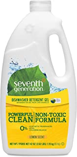 Seventh Generation Dishwasher Detergent Gel, Lemon Scent, 42 oz (Pack of 6)