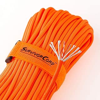 Titan 620 LB SurvivorCord Paracord [w/Free Ebooks] | Patented 550 Parachute Cord with Integrated Fishing Line, Waxed-Jute Tinder, and Utility Wire. Developed for U.S. Military Special Operations.