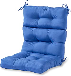 Greendale Home Fashions Indoor/Outdoor High Back Chair Cushion, Marine Blue