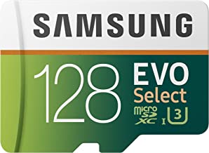 Samsung 128GB 100MB/s (U3) MicroSDXC Evo Select Memory Card with Adapter (MB-ME128GA/AM)