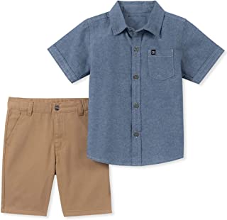 Calvin Klein Baby Boys' 2 Pieces Shirt Shorts Set