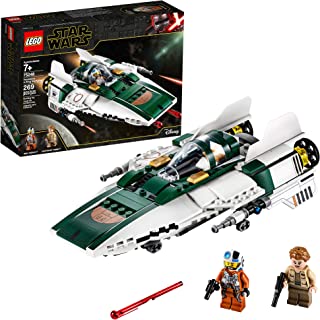 LEGO Star Wars: The Rise of Skywalker Resistance A-Wing Starfighter 75248 Advanced Collectible Starship Model Building Kit, New 2019 (269 Pieces)