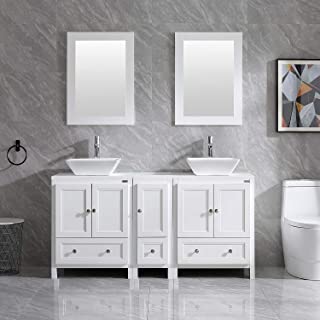 Best double faucet bathroom sink vanity Reviews