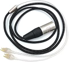 Sukira HiFi Cable for Sennheiser HD580 / HD600 / HD650 Headphones Balance Line (4-pin XLR Male) Upgrade Cable, Silver Plated Wire 3m/9.9ft
