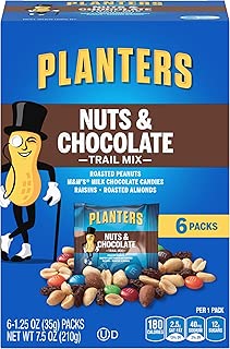 Planters Chocolate Trail Mix Nuts (1.25 oz Packets, 6 Count)