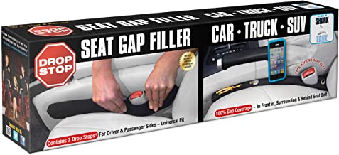 Drop Stop - The Original Patented Car Seat Gap Filler (AS SEEN ON Shark Tank) - Set of 2