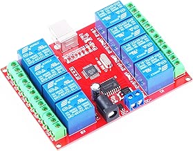 KNACRO SRD-05VDC-SL-C 8-way 5V Relay Module Free driver USB control switch PC intelligent control (5V 8-Channel)