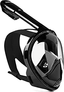 DIVELUX Snorkel Mask - Original Full Face Snorkeling and Diving Mask with 180° Panoramic Viewing - Longer Ventilation Pipe, Watertight, Anti Fog & Anti Leak Technology, for Adults & Kids