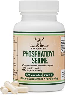 PhosphatidylSerine 300mg Per Serving, Made in the USA, 120 Capsules (Phosphatidyl Serine Complex) by Double Wood Supplements