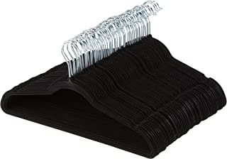 AmazonBasics Velvet Suit Clothes Hangers, 100-Pack, Black