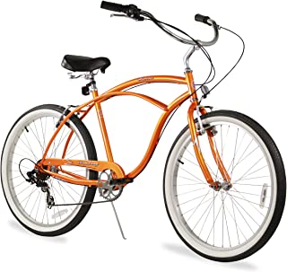 Firmstrong Urban Man Single Speed Beach Cruiser Bicycle, 26-Inch, Chrome