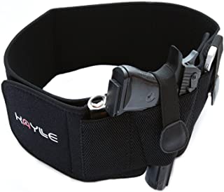 KAYLLE Belly Band Holster for Concealed Carry (Upgraded) - Most Comfortable Neoprene Inside Waistband Holster with Elastic Hand Gun Holder - for Men & Women - Fits Glock, Ruger, Sig Sauer, S&W M&P