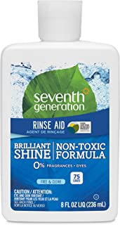 Seventh Generation Rinse Aid, Free & Clear, 8 oz (Pack of 9)