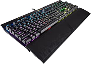 CORSAIR K70 RGB MK.2 Mechanical Gaming Keyboard - USB Passthrough & Media Controls - Linear & Silent - Cherry MX Silent - RGB LED Backlit
