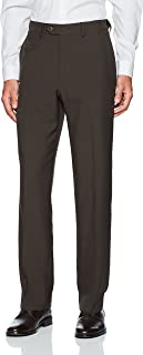 Haggar Men's eCLo Stria Expandable-Waist Plain-Front Dress Pant