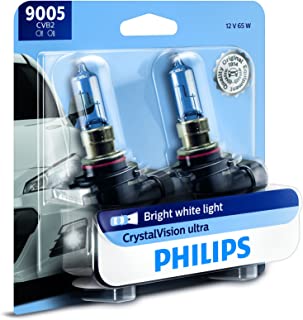 Philips 9005 CrystalVision Ultra Upgrade Bright White Headlight Bulb, 2 Count