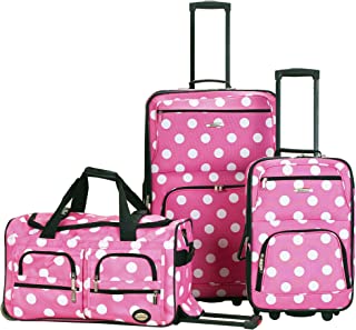 Best purple polka dot luggage set Reviews