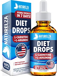 Weight Loss Drops - Made in USA - Best Diet Drops for Fat Loss - Effective Appetite Suppressant & Metabolism Booster - 100% Natural, Safe & Proven Ingredients - Non GMO Fat Burner - Garcinia Cambogia