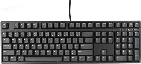 iKBC CD108 Mechanical Keyboard with Cherry MX Clear Switch for Windows and Mac, Full Size Wired Computer Keyboards with PBT OEM Profile Keycaps for Desktop and Laptop, 108-Key, Black Color, ANSI/US