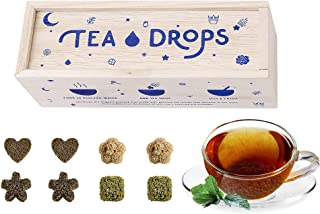 Sweetened Organic Loose Leaf Tea | Standard Herbal Sampler Assortment Box | Instant Pressed Teas Eliminate the Need for Teabags and Sweetener | Tea Lovers Gift | Delicious Hot or Iced | By Tea Drops