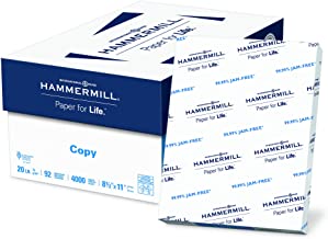 Hammermill Paper, Copy Paper, 8.5 x 11 Paper, Letter Size, 20lb Paper, 92 Bright, 8 Ream Case / 4,000 Sheets (113640C) Acid Free Paper