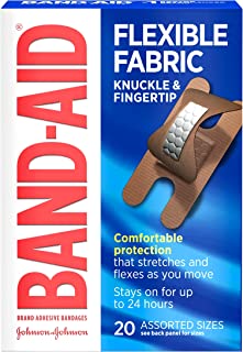 BAND-AID Flexible Fabric Bandages Knuckle & Fingertip 20 Each