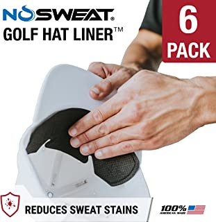 No Sweat Golf Hat Liner & Cap Protection - Prevent Hat Stains Rings | Moisture Wicking, Headband, Sweatband, Hat Saver & Protection, Prevention, Cooling Towel Effect