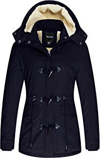 Women's Winter Thicken Jacket Cotton Coat with Removable Hood