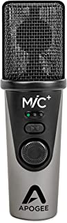 Apogee MiC Plus - Studio Quality USB Microphone with Cardioid Condenser Mic Capsule, Built In Mic Pre-Amp & Zero-Latency Headphone Output