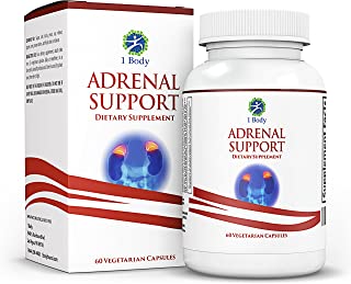 Adrenal Support - Cortisol Manager - A Complex Formula containing Rhodiola Rosea, Vitamin B12, B5, B6, Magnesium, Ginger Root Extract, Ashwagandha, Schizandra Berry, Licorice & More - Vegetarian