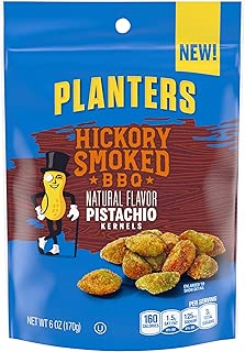 Planters Hickory Smoked BBQ Pistachio Kernels, 6 oz Bag
