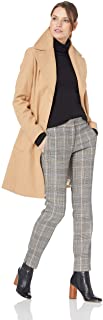 Women's Single Breasted Wool Coat with Notch Collar