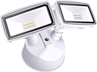 Amico LED Security Lights Outdoor, 20W, 5000K, 2200LM, IP65 Waterproof, ETL Certificated, Adjustable Flood Light for Exterior Use