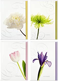 Hallmark Assorted Sympathy Cards (Flowers, 12 Cards and Envelopes)