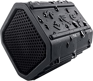ECOXGEAR Ecopebble Rugged and Waterproof Wireless Bluetooth Speaker - Retail Packaging - Black