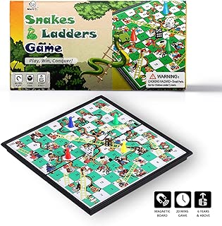 Mart NS Magnetic Snake and Ladder Board Game (10 Inches)