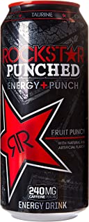 Rockstar Punch Energy Drink, 16 Fl Oz (Pack of 24) (Packaging may vary)