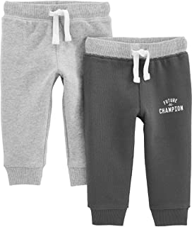 Baby and Toddler Boys' 2-Pack Athletic Knit Jogger Pants