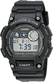 Men's W735H-1AVCF Super Illuminator Watch With Black Resin Band