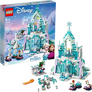 LEGO Disney Princess Elsa's Magical Ice Palace 43172 Toy Castle Building Kit with Mini Dolls, Castle Playset with Popular Frozen Characters Including Elsa, Olaf, Anna and More, New 2019 (701 Pieces)