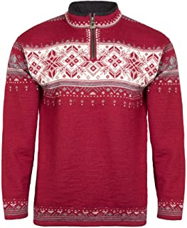 DALE OF NORWAY Men's Blyfjell B-Red Rose/Off-White/Mountainstone/Smoke XX-Large