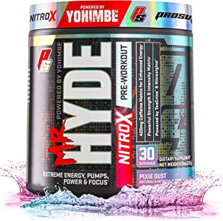 ProSupps Mr. Hyde NitroX Pre-Workout Powder Energy & Nitric Oxide Boosting Drink, Intense Sustained Energy, Pumps & Focus Powered by Yohimbe, Beta Alanine, Creatine & Nitrosigine, 30 True Servings