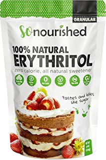 Erythritol Sweetener Granular (1 lb / 16 oz) - Perfect for Diabetics and Low Carb Dieters - No Calorie Sweetener, Non-GMO, Natural Sugar Substitute