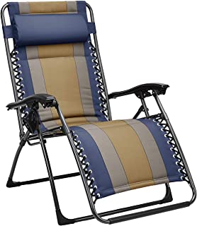 AmazonBasics Padded Zero Gravity Chair- Blue