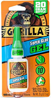 Gorilla Super Glue Gel, 20 Gram, Clear
