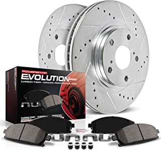 Power Stop K137 Front Brake Kit with Drilled/Slotted Brake Rotors and Z23 Evolution Ceramic Brake Pads