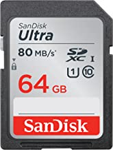 SanDisk Ultra 64GB Class 10 SDXC UHS-I Memory Card up to 80MB/s (SDSDUNC-064G-GN6IN)